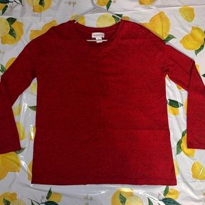 Comfy red long sleeve